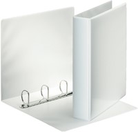 Presentatieringband Esselte panorama A4 4-rings D-mechaniek 25mm PP wit