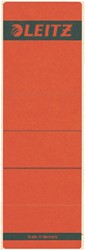 Rugetiket Leitz breed/kort 62x192mm zelfklevend rood 10 stuks