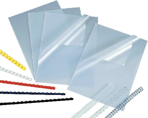 Voorblad Q-Connect A4 PVC 250 micron transparant 100 stuks-2