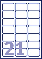 Etiket Avery L7160-40 63.5x38.1mm wit 840 etiketten-2