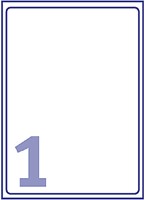 Etiket Avery L7567-25 210x297mm transparant 25 stuks-2