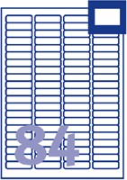 Etiket Avery L7656-25 46x11.1mm wit 2100 stuks-2