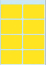 Etiket HERMA 3691 26x40mm geel 40 stuks