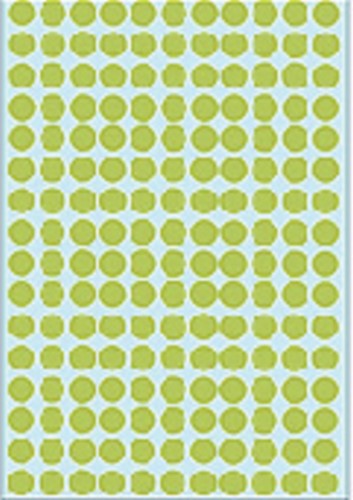 Etiket HERMA 2215 rond 8mm groen 5632 stuks-2