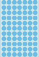 Etiket HERMA 2233 rond 13mm blauw 2464 stuks-2