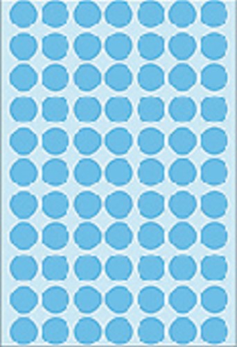 Etiket HERMA 2233 rond 13mm blauw 2464 stuks-2