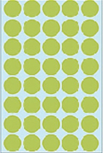 Etiket HERMA 2255 rond 19mm groen 1280 stuks-3