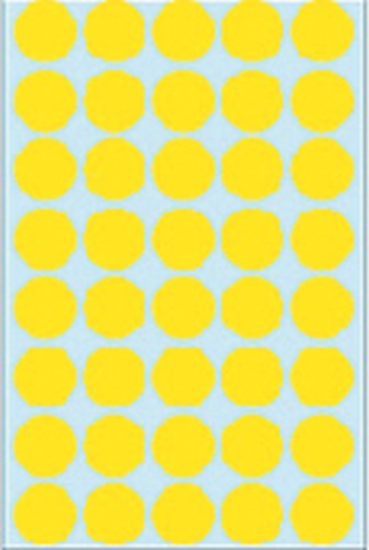 Etiket HERMA 2251 rond 19mm geel 1280 stuks-3