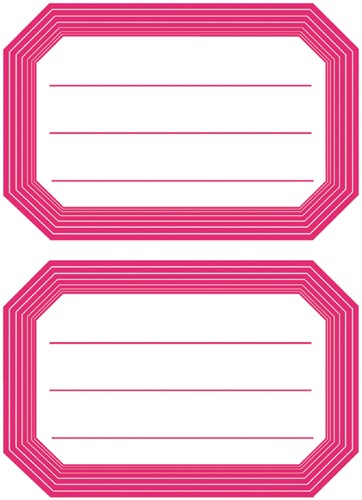 Etiket HERMA 5712 82x55mm schrift rode rand 12 stuks-2