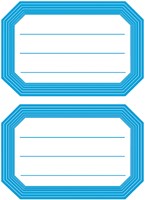 Etiket HERMA 5714 82x55mm schrift blauwe rand 12 stuks-2