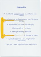 Bundelmechaniek Djois JalemaClip dekplaatjes geel 100 stuks-3