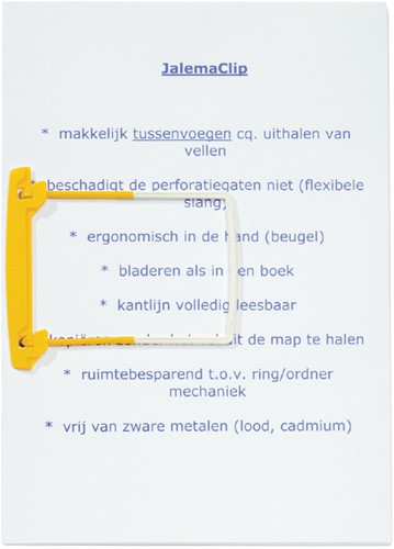 Bundelmechaniek Djois JalemaClip Stick-up zelfklevend geel 10 stuks-3