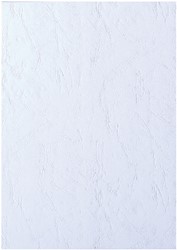 Voorblad GBC A4 lederlook wit 100 stuks