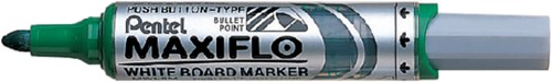 Whiteboardmarker Pentel MWL5M Maxiflo rond 3mm groen