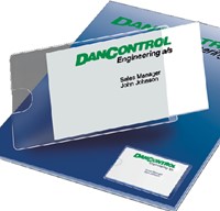 Etikethouder Djois 46x75mm zelfklevend transparant 6 stuks