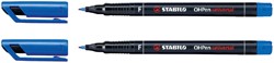 Viltstift STABILO OHpen 842/41 permanent rond fijn blauw