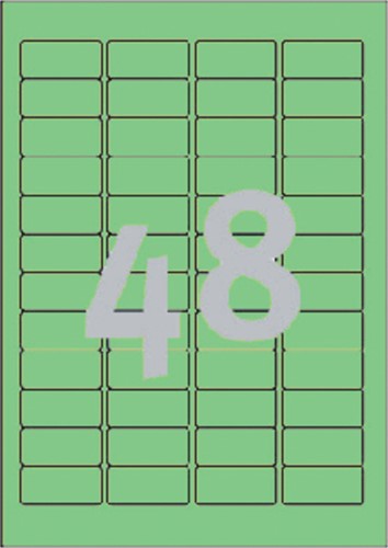 Etiket Avery Zweckform L6040-20 45.7x21.2mm groen 960stuks-2