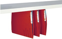 Hangmap Djois Secolor recycled lateraal voor legbord rood