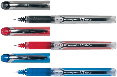 Rollerpen PILOT Hi-Tecpoint V5 Grip fijn rood-2