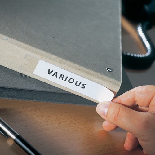 Etikethouder Djois 25x75mm zelfklevend transparant 12 stuks-3