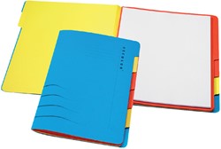 Sorteermap Secolor sixtab 6 tabbladen 100% gerecycled karton 250 gr blauw