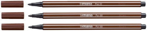 Viltstift STABILO Pen 68/45 medium bruin