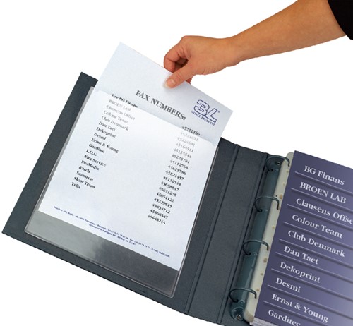 Insteektas Djois U-map 220x305mm zelfklevend PP transparant 10 stuks-2