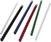 Bindrug GBC 8mm 21-rings A4 wit 100 stuks-2