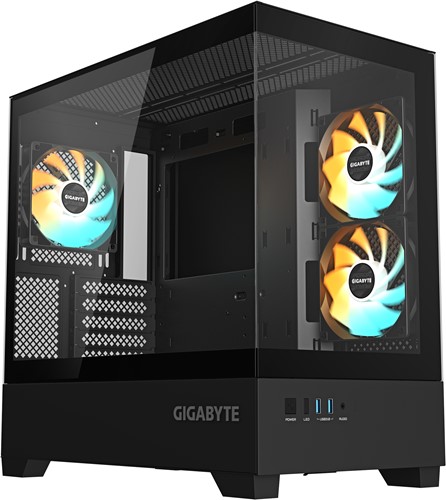 GIGABYTE C201 PANORAMIC Midi Tower Zwart