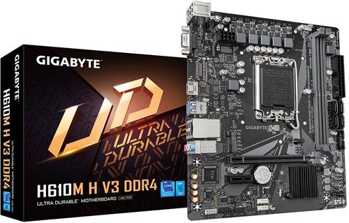 GIGABYTE H610M H V3 DDR4 moederbord Intel H610 Express LGA 1700 micro ATX