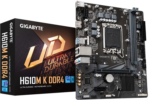 GIGABYTE H610M K DDR4 moederbord Intel H610 Express LGA 1700 micro ATX