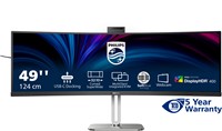 Philips 49B2U6900CH/00 computer monitor 124 cm (48.8") 5120 x 1440 Pixels Dual QHD LCD Zwart
