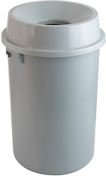 Afvalbak met open top 60liter grijs