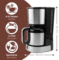 Koffiezetapparaat Clatronic KA3805 1,2l  zilver/zwart -2