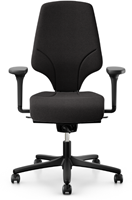 Bureaustoel Giroflex 64-3578 standaard zitting en rug zwart