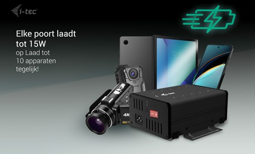 i-tec USB-C/USB-A Metal Charging + data HUB, 15W per port, 10x USB-C-3