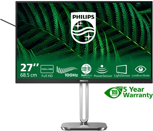 Philips 5000 series 27B2G5200/00 computer monitor 68,6 cm (27") 1920 x 1080 Pixels Full HD LCD Antraciet