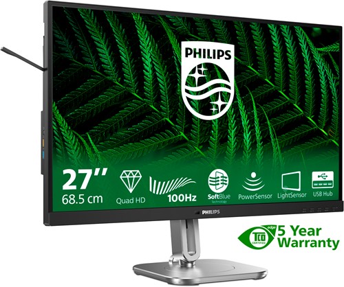 Philips 5000 series 27B2G5500/00 computer monitor 68,6 cm (27") 2560 x 1440 Pixels Quad HD LCD Antraciet-2