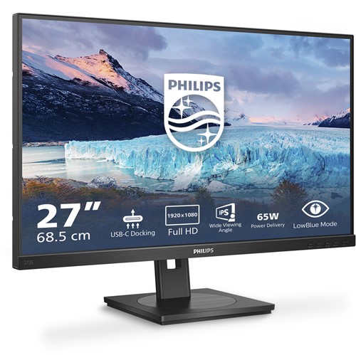 Philips S Line 273S1/00 computer monitor 68,6 cm (27") 1920 x 1080 Pixels Full HD LCD Zwart-2