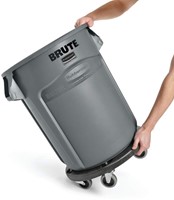 Afvalcontainer Rubbermaid Brute 121,1L rond grijs-2