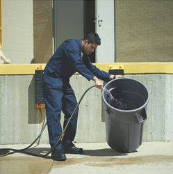 Afvalcontainer Rubbermaid Brute 121,1L rond grijs-3