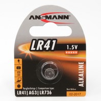 Batterij Ansmann knoopcel LR41 alkaline Ø7,9mm