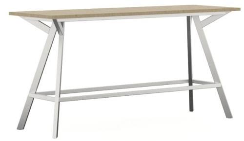 Bridge vergadertafel Huislijn, rechthoekige poten, vaste hoogte 90 cm