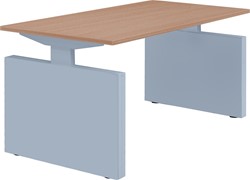 Huislijn Basic bureautafel met zijwangen, hoogte instelbaar 62-86 cm, incl. kabelgoot 