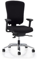 Bureaustoel Köhl Multiplo zitting zwart, rug zwart