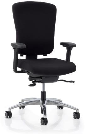 Bureaustoel Köhl Multiplo zitting zwart, rug zwart