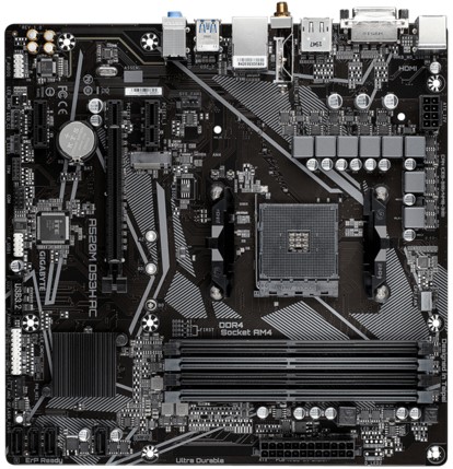 GIGABYTE A520M DS3H AC moederbord AMD A520 Socket AM4 micro ATX-2