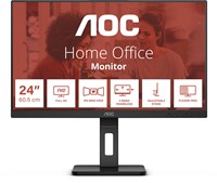 AOC E3 24E3QAF LED display 60,5 cm (23.8") 1920 x 1080 Pixels Full HD LCD Zwart