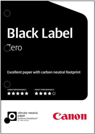 Kopieerpapier Canon Black Label Zero 4-gaats 80gr wit 500vel