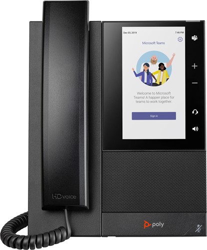 HP Poly CCX 505 Business Media Phone voor Microsoft Teams met PoE-ondersteuning